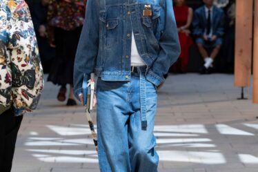 A Levi's collaboration with Sacai being presented during Spring/Summer 2025 Men's Paris Fashion Week.