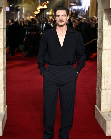 Pedro Pascal attends "Gladiator II" The Royal Film Performance and Global Premiere