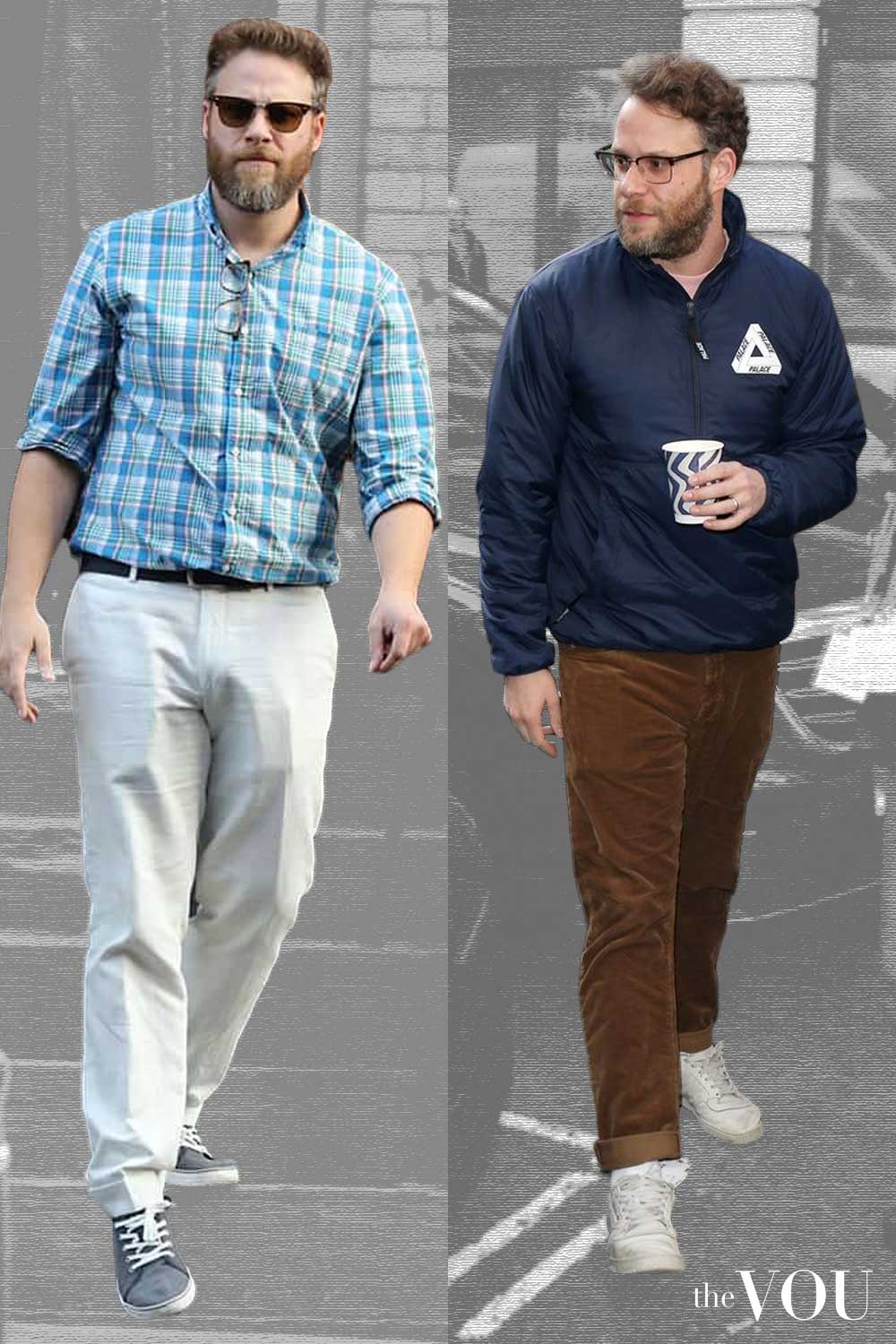 Regular Fit Trousers with Comfort Waist for Oval Shape Seth Rogen