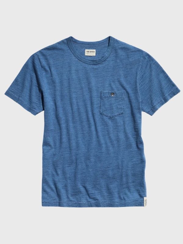 blue pocket t-shirt