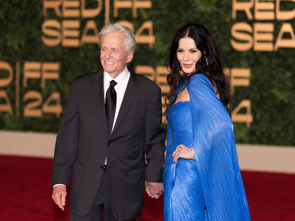 Michael Douglas and Catherine Zeta-Jones attend the Opening Ceremony of The Red Sea International Film Festival 2024