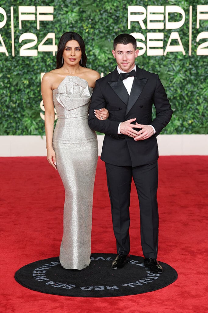 Priyanka Chopra Jonas and Nick Jonas attend the Closing Night Red Carpet at the Red Sea International Film Festival 2024