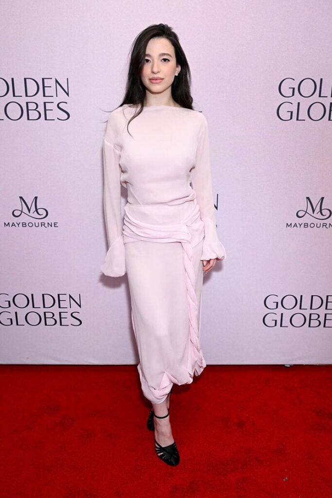 Mikey Madison attends the Golden Globes First-Time Nominee Celebration 