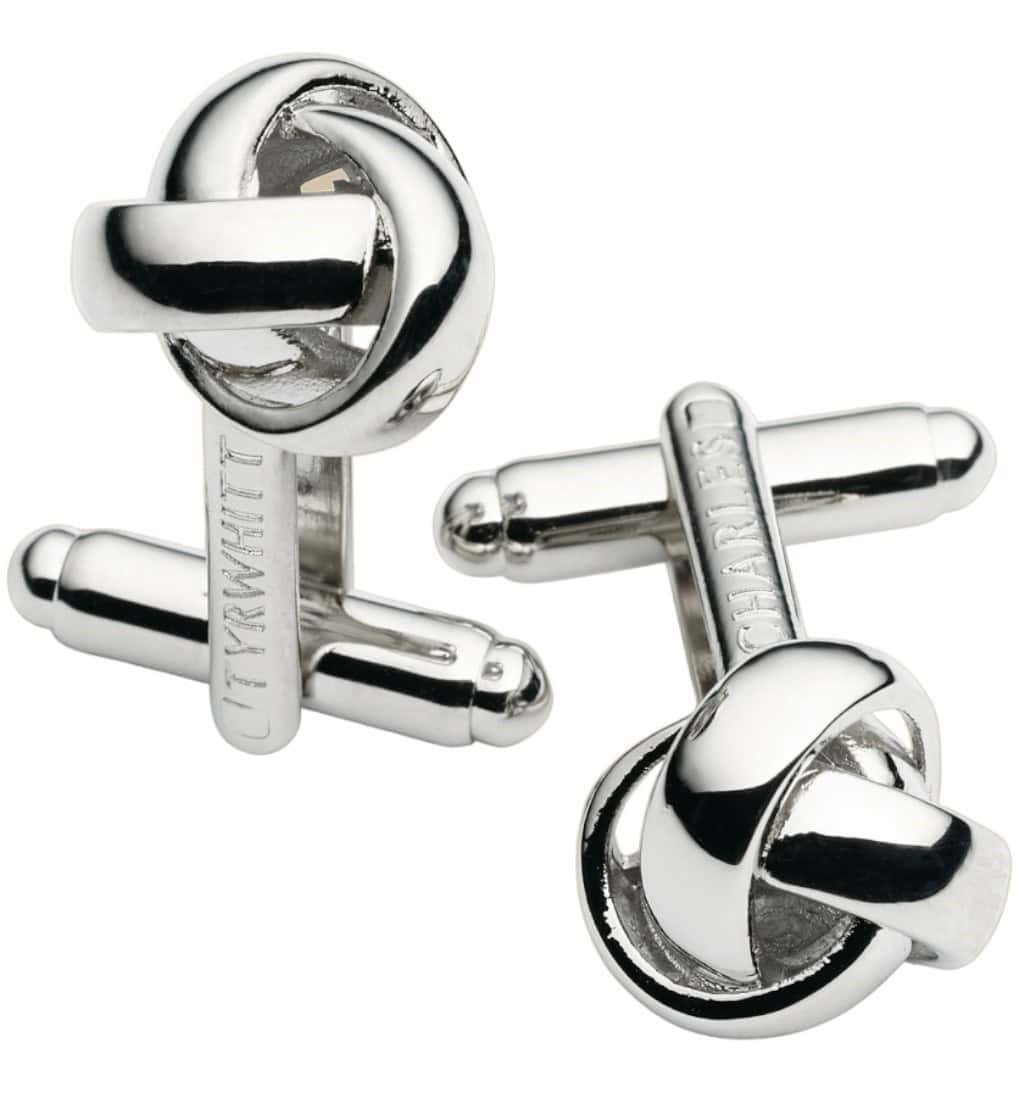 Charles Tyrwhitt Silver Knot Cufflinks