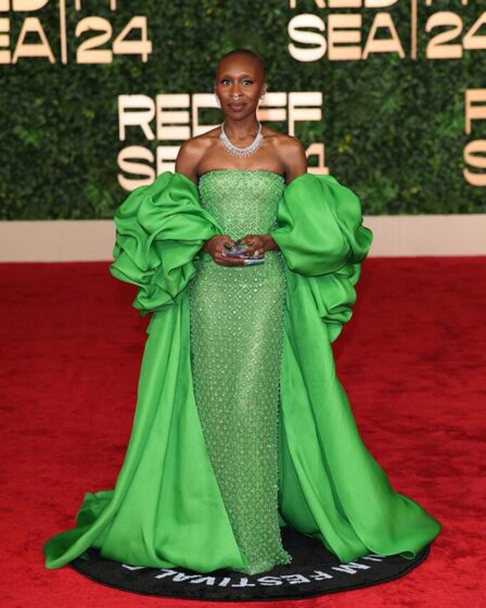 Cynthia Erivo Wore Carolina Herrera To The 2024 Red Sea International Film Festival Opening Ceremony