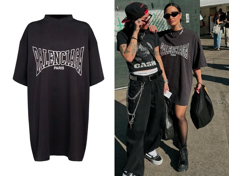 Demi Lovato's Balenciaga Boxing Vintage Cotton T-Shirt