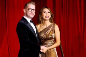 LOS ANGELES CALIFORNIA  OCTOBER 19 Macaulay Culkin and Brenda Song attend the 2024 Academy Museum Gala at Academy Museum...