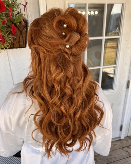 Bridal Hairstyle Half Up Half Down