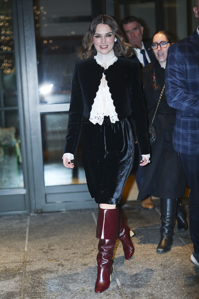 Keira Knightley Promotes ‘Black Doves’ in New York City