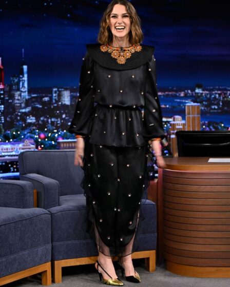 Keira Knightley Wore Valentino On The Tonight Show Starring Jimmy Fallon