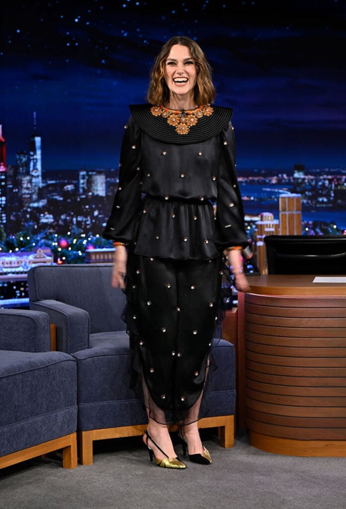 Keira Knightley Wore Valentino On The Tonight Show Starring Jimmy Fallon