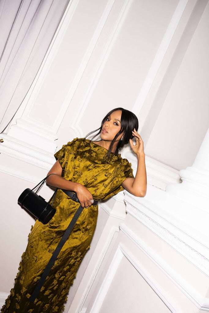 Kerry Washington Wore Michael Kors Collection Promoting 'The Six Triple Eight' In London