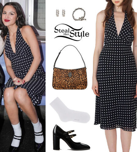 Olivia Rodrigo: Polka-Dot Dress, Black Pumps