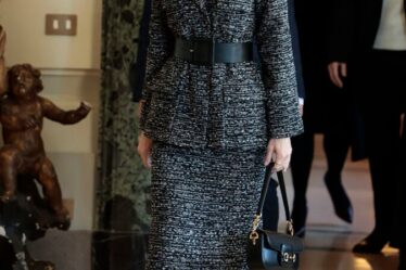 Queen Letizia of Spain Wore Alberta Ferretti To The Spanish Royals State Visit In Italy


Queen Letizia during a visit to FAO headquarter on occasion of their official visit to Italy in Rome on Thursday, 12 December 2024.