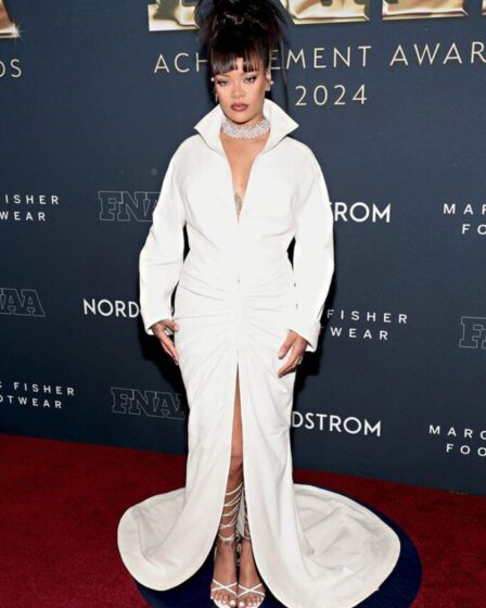 Rihanna Wore Alaïa To The 2024 Fashion News Achievement Awards