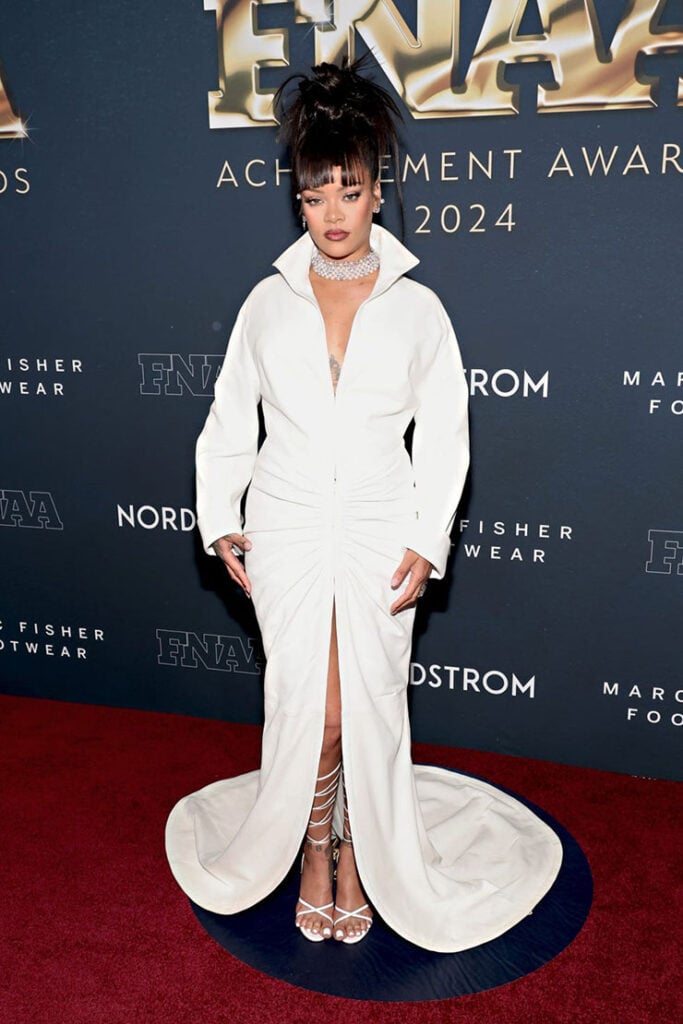 Rihanna Wore Alaïa To The 2024 Fashion News Achievement Awards