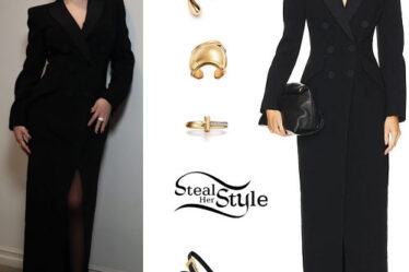 Selena Gomez: Blazer Dress, Black Pumps