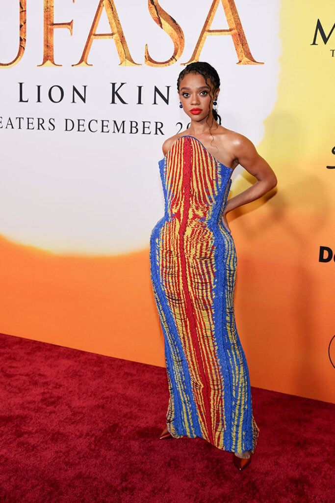 Tiffany Boone Wore Balmain To The ‘Mufasa: The Lion King’ LA Premiere