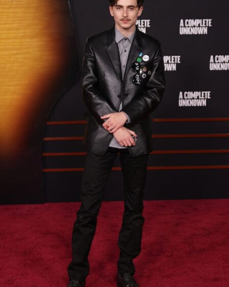 Timothée Chalamet Wore Prada To The LA Premiere Of 'A Complete Unknown'