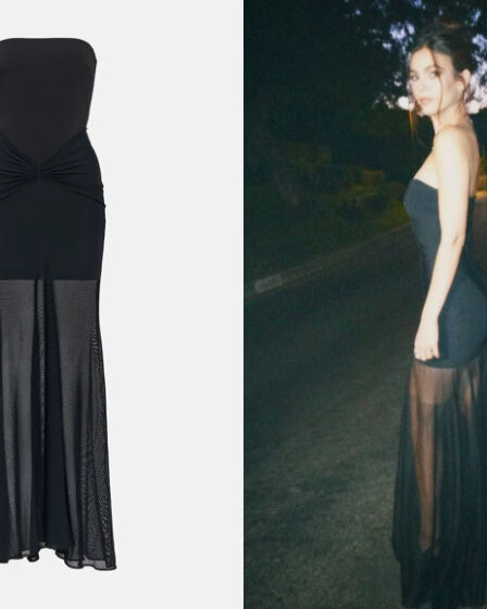 Victoria Justice's David Koma Tulle-Trimmed Bustier Gown