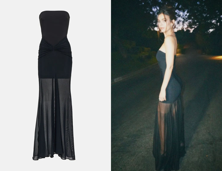 Victoria Justice's David Koma Tulle-Trimmed Bustier Gown