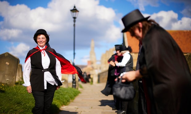 People dressed as Dracula