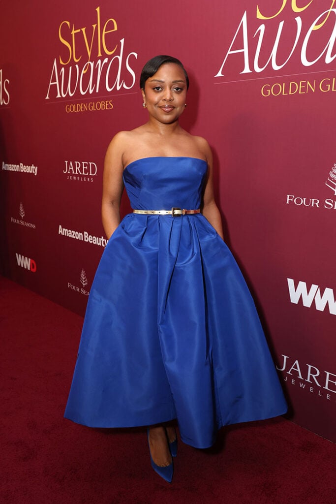 Quinta Brunson attends the 2025 WWD Style Awards