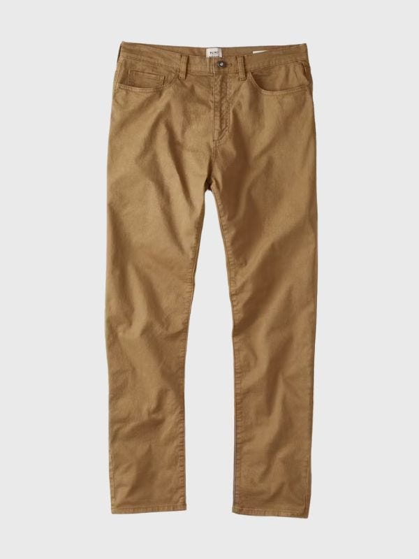 brown 5-pocket twill pants