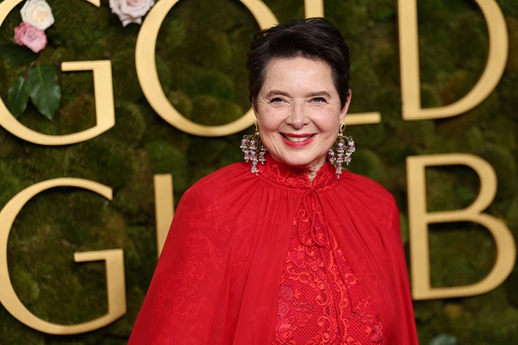 Isabella Rossellini attends the 2025 Golden Globe Awards