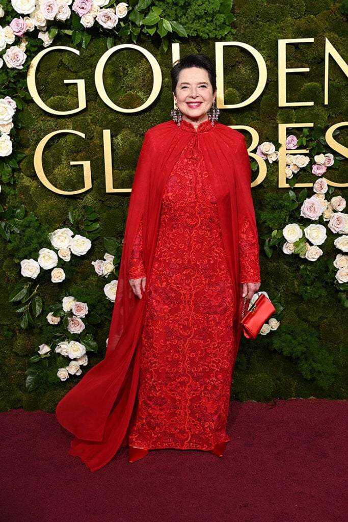 Isabella Rossellini attends the 2025 Golden Globe Awards