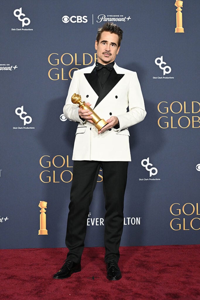 Colin Farrell attends the 2025 Golden Globe Awards