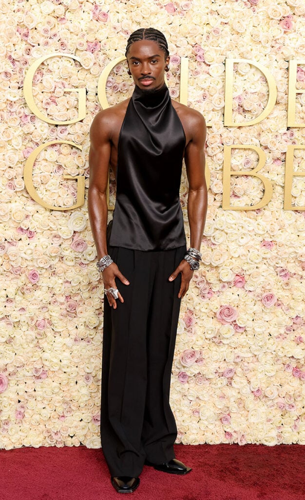 Alton Mason attends the 2025 Golden Globe Awards