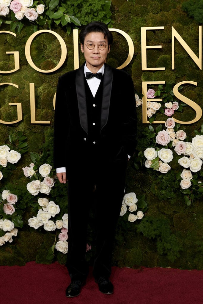 Hwang Dong-hyuk at the 2025 Golden Globe Awards