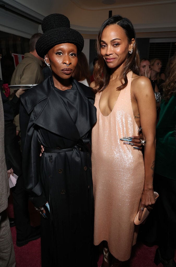  Cynthia Erivo and Zoe Saldaña attend W Magazine's Annual Best Performances Party 