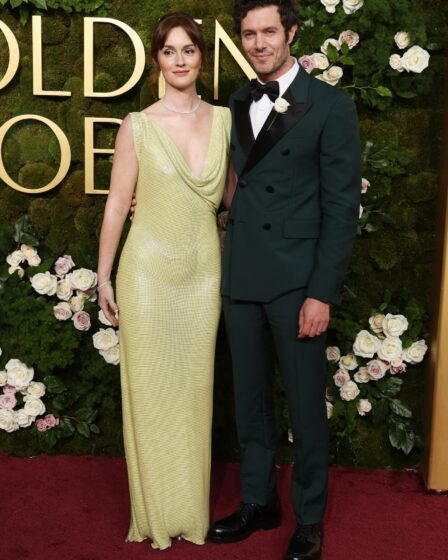 BEVERLY HILLS CALIFORNIA  JANUARY 05  Leighton Meester and Adam Brody attend the 82nd Annual Golden Globe Awards at The...