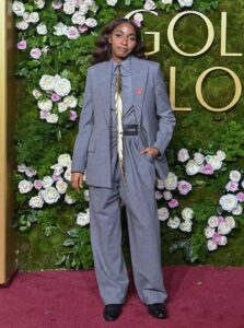 Ayo Edebiri Wore Loewe To The 2025 Golden Globe Awards