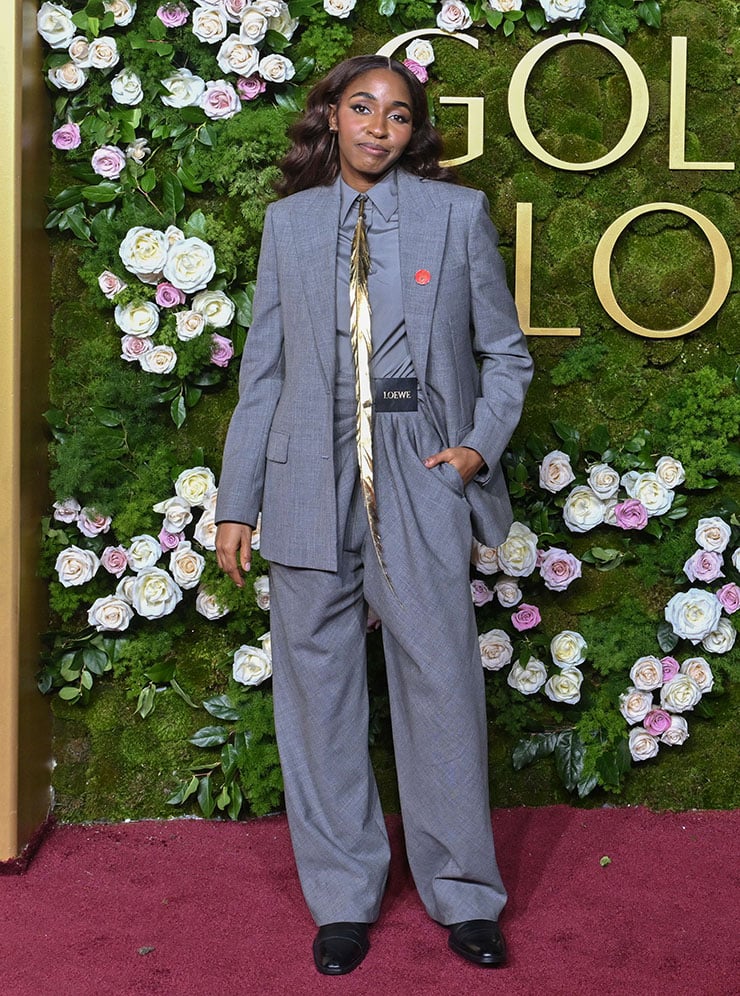 Ayo Edebiri Wore Loewe To The 2025 Golden Globe Awards