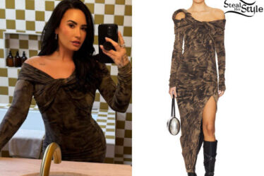 Demi Lovato: Wrapped Dress