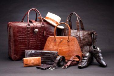 crocodile leather products, handbags and shoes.