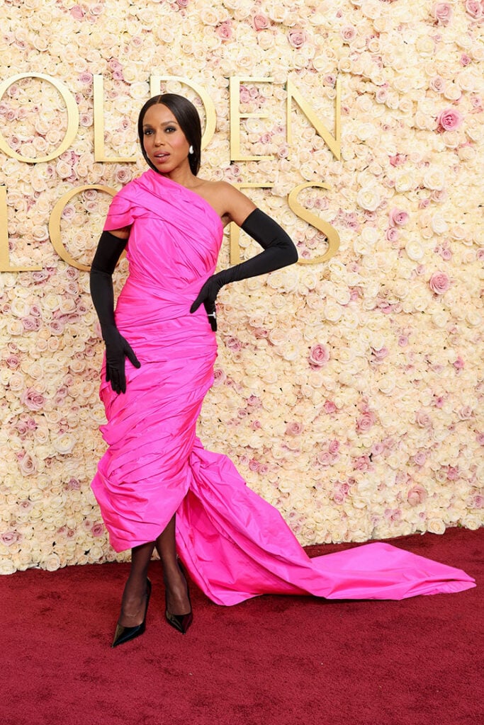 Kerry Washington Wore Balenciaga To The 2025 Golden Globe Awards