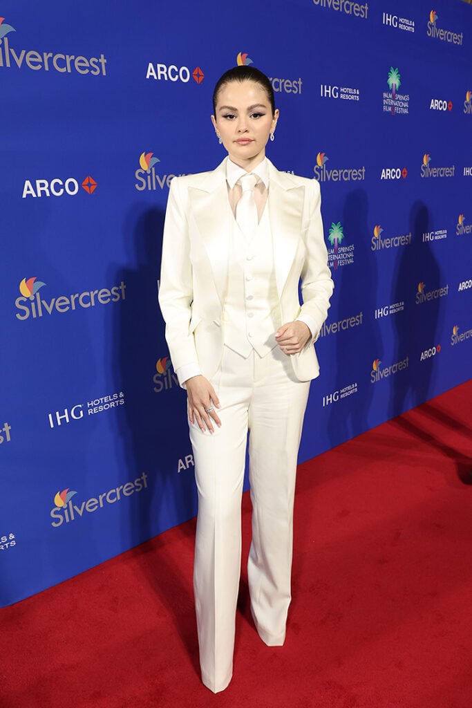 Selena Gomez Wore Ralph Lauren Collection To The 2024 Palm Springs International Film Festival Film Awards