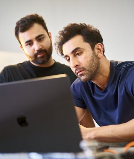 (L) Arks co-founder and CEO Abhinav Verma, (R) actor and brand co-founder Ranbir Kapoor.