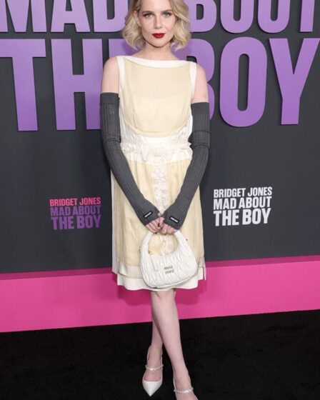 Lucy Boynton Wore Miu Miu To The ‘Bridget Jones: Mad About The Boy’ New York Premiere