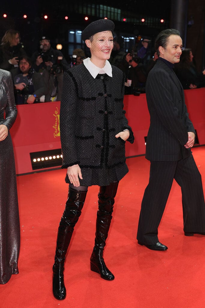 Vicky Krieps attends the "Das Licht" premiere & Opening Ceremony red carpet during the 75th Berlinale International Film Festival Berlin