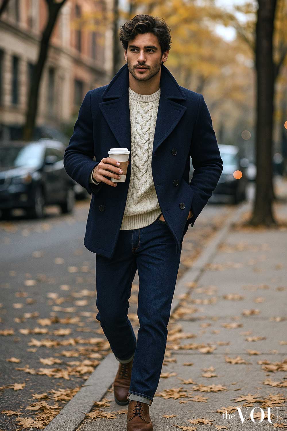 Peacoat Casual weekend styling