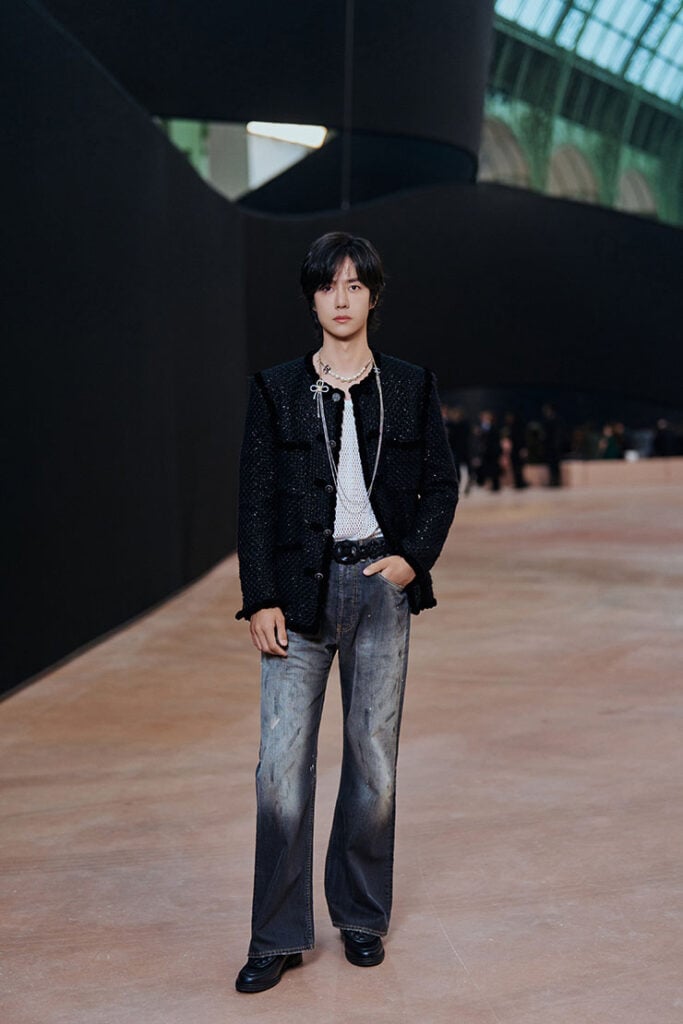 Wang Yibo front row at Chanel Fall 2025
