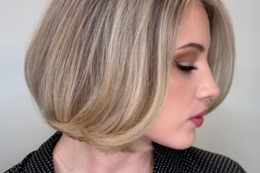 2025 Hair Trend: How to Cut the Perfect One-Length Bob with a Side Part - Bangstyle