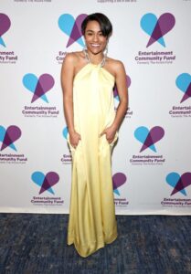 Ariana DeBose Wore Stella McCartney yellow dress The Entertainment Community Fund 2025 Gala